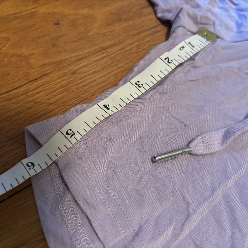 COMFRT Women’s Light Purple Pajama Shirts Lounge Made In USA Stain Travel Large - Picture 7 of 8